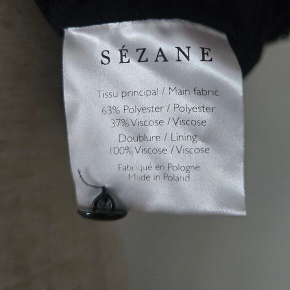 Sezane Cory Elegant Black Mini Cocktail Dress Size S - Picture 6 of 8